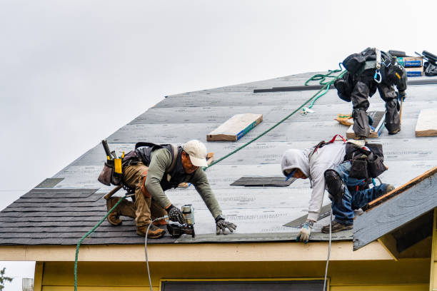 Professional Gutter Installation technician working in Norwalk, OH